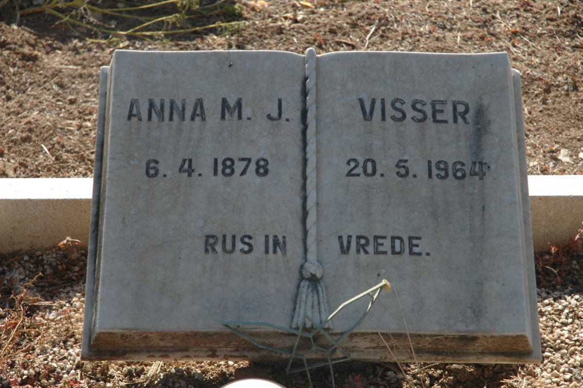 VISSER Anna M.J. 1878-1964