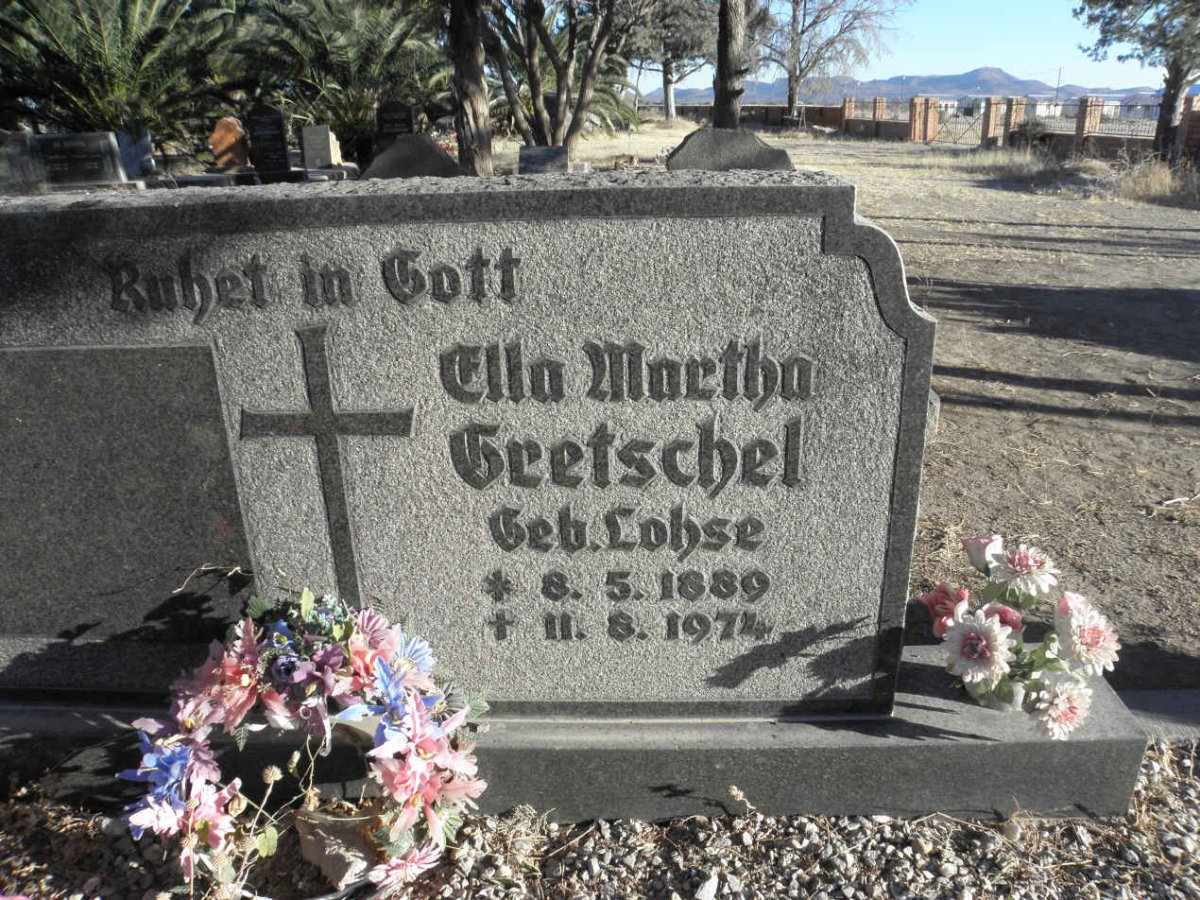 GRETSCHEL Ella Martha nee LOHSE 1889-1974