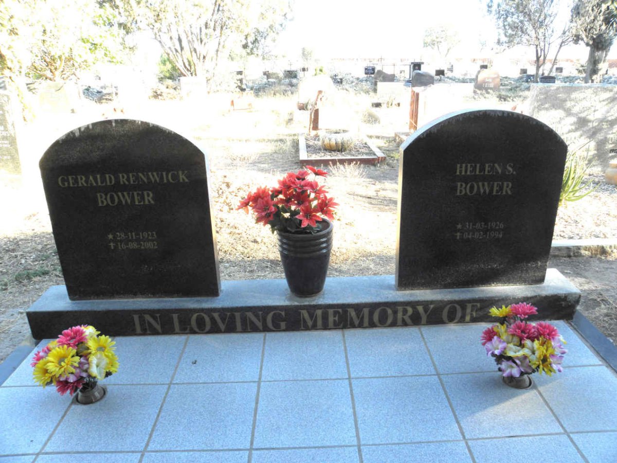BOWER Gerald Renwick 1923-2002 &amp; Helen S. 1926-1994