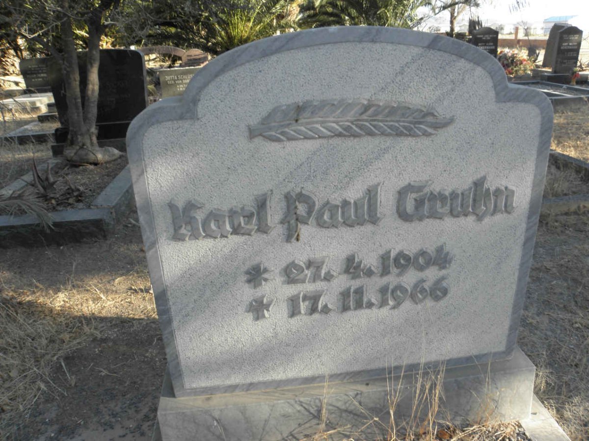 GRUHN Karl Paul 1904-1966