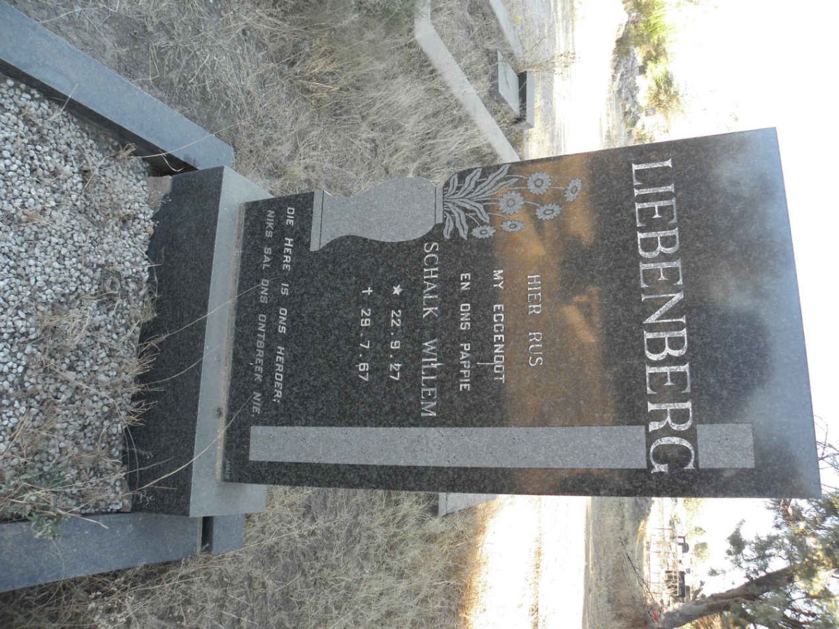 LIEBENBERG Schalk Willem 1927-1967