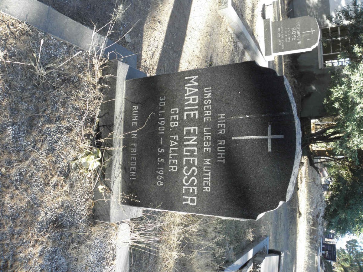 ENGESSER Marie nee FALLER  1901-1968