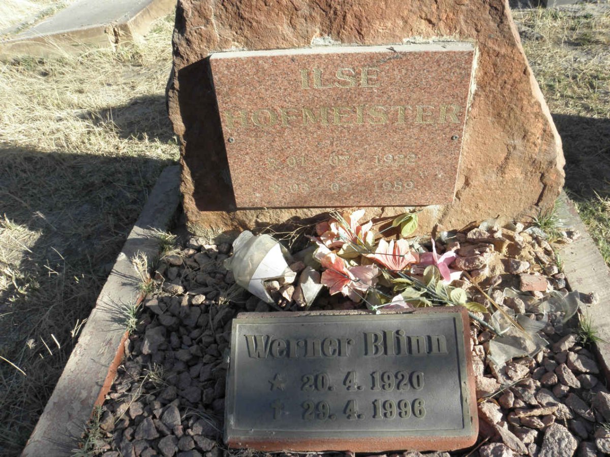 HOFMEISTER Ilse 1922-1989 :: BLINN Werner 1920-1996