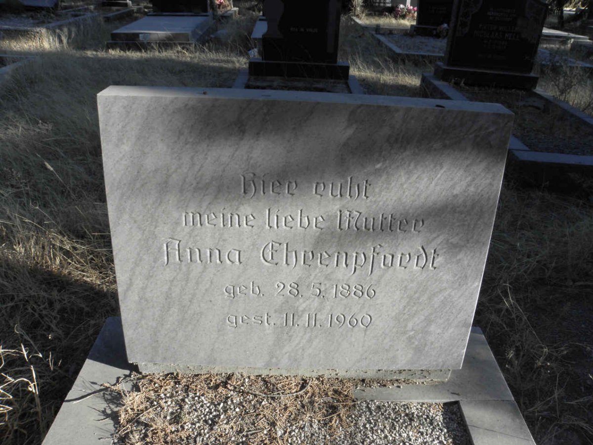 EHRENPFORDT Anna 1886-1960