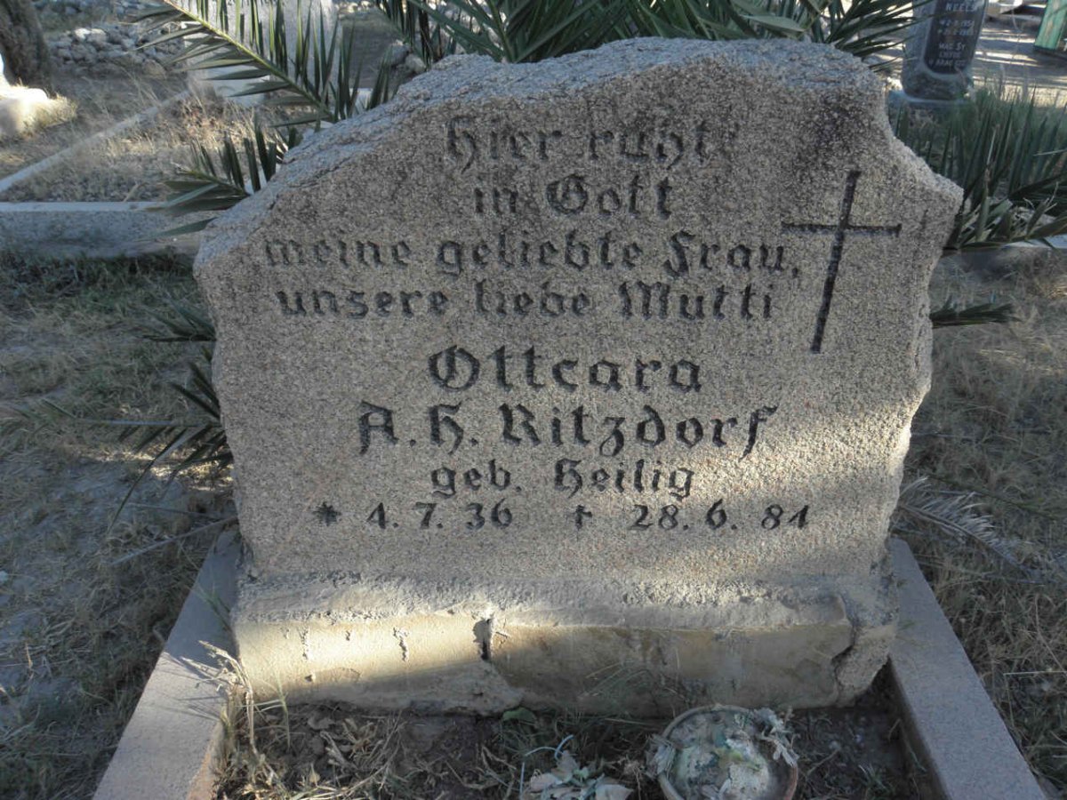 RITZDORF Ottcara A.H. nee HEILIG 1936-1984