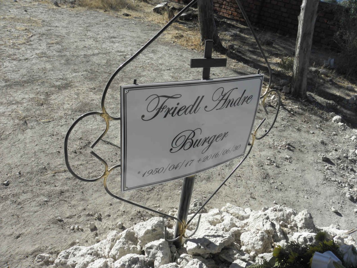 BURGER Friedl Andre 1950-2016