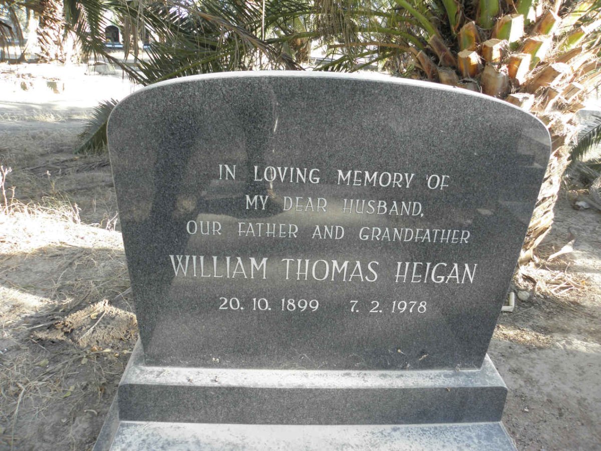 HEIGAN William Thomas 1899-1978
