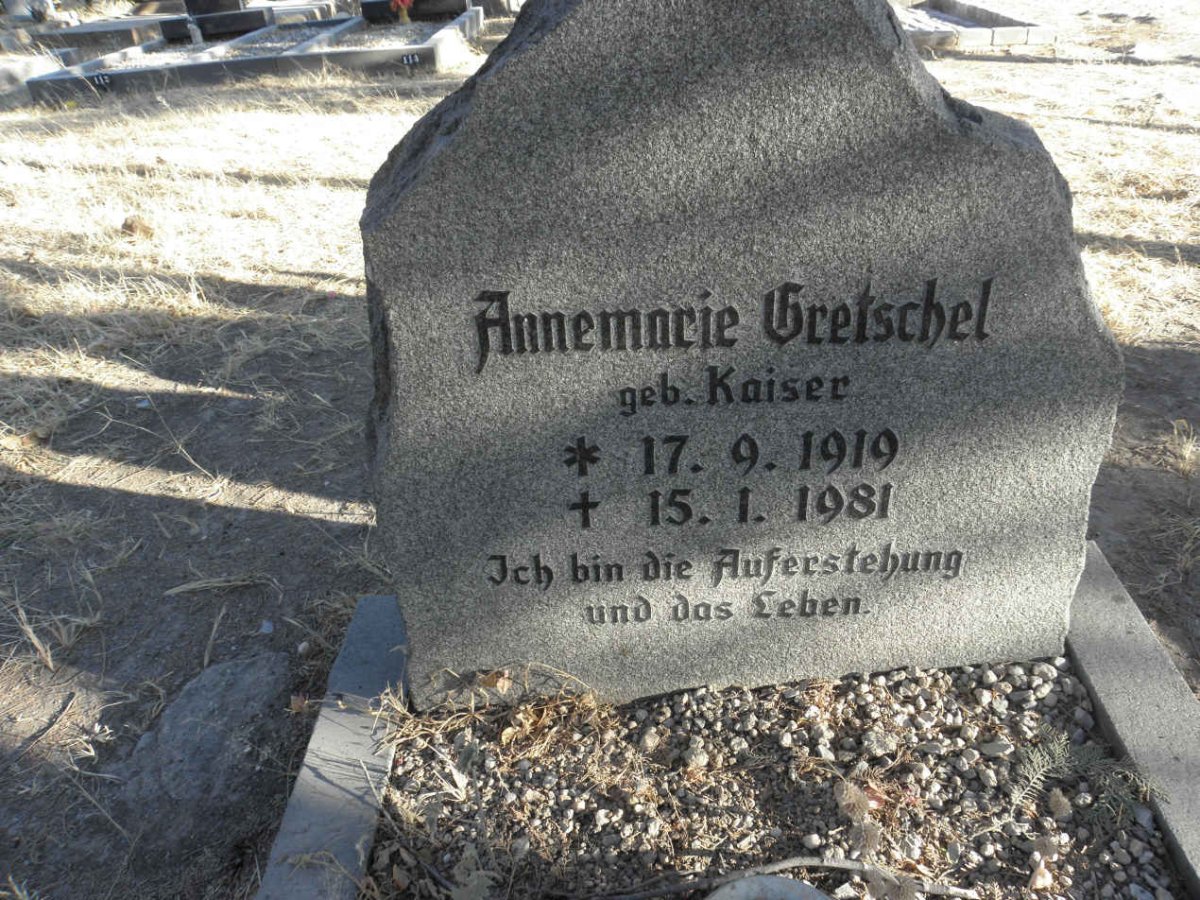 GRETSCHEL Annemarie nee KAISER 1919-1981