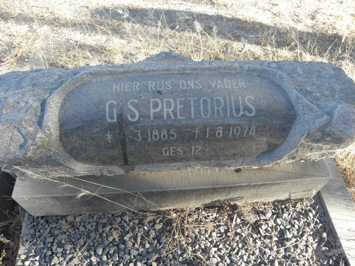 PRETORIUS G.S. 1885-1974