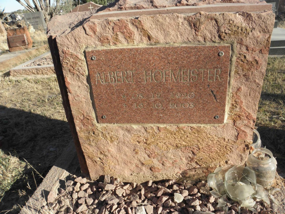 HOFMEISTER Albert 1920-2003