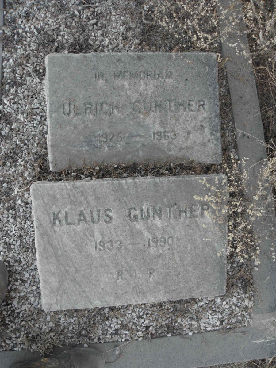 GÜNTHER Ulrich 1925-1963 :: GÜNTHER Klaus 1933-1990