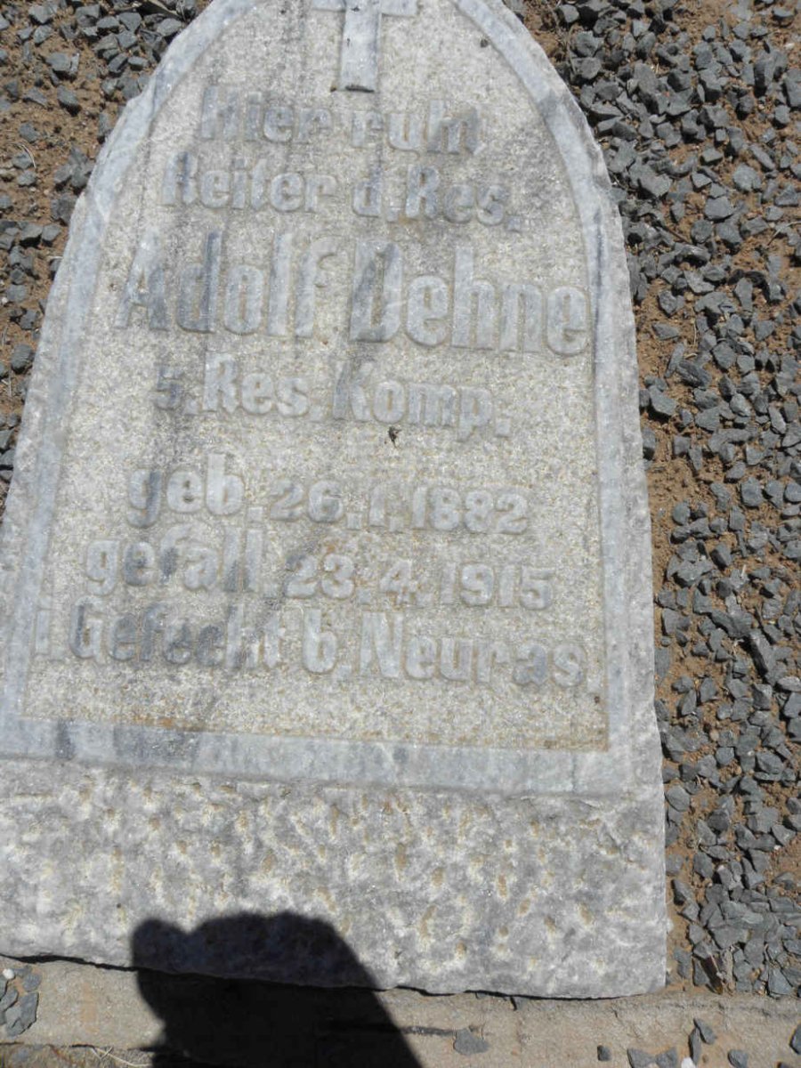 DEHNE Adolf 1882-1915