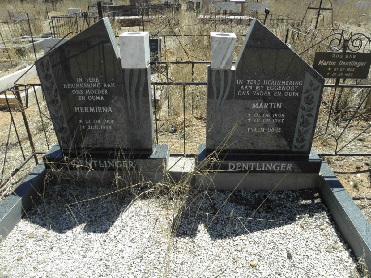 DENTLINGER Martin 1898-1987 &amp; Hermiena 1901-1994