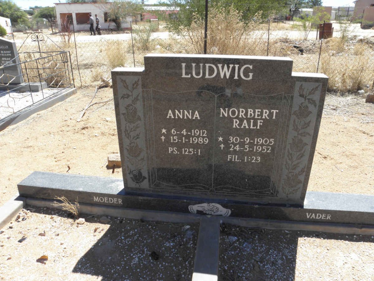 LUDWIG Norbert Ralf 1905-1952 &amp; Anna 1912-1989