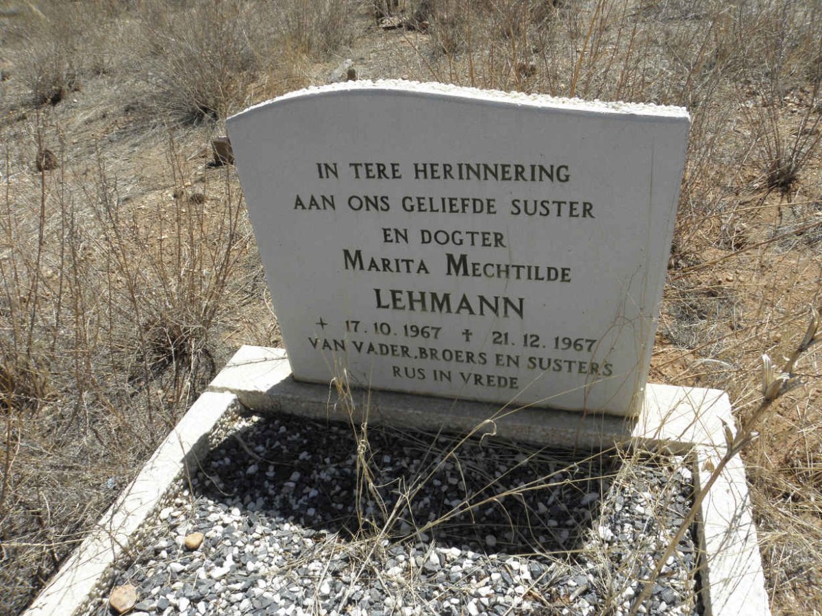 LEHMANN Marita Mechtilda 1967-1967