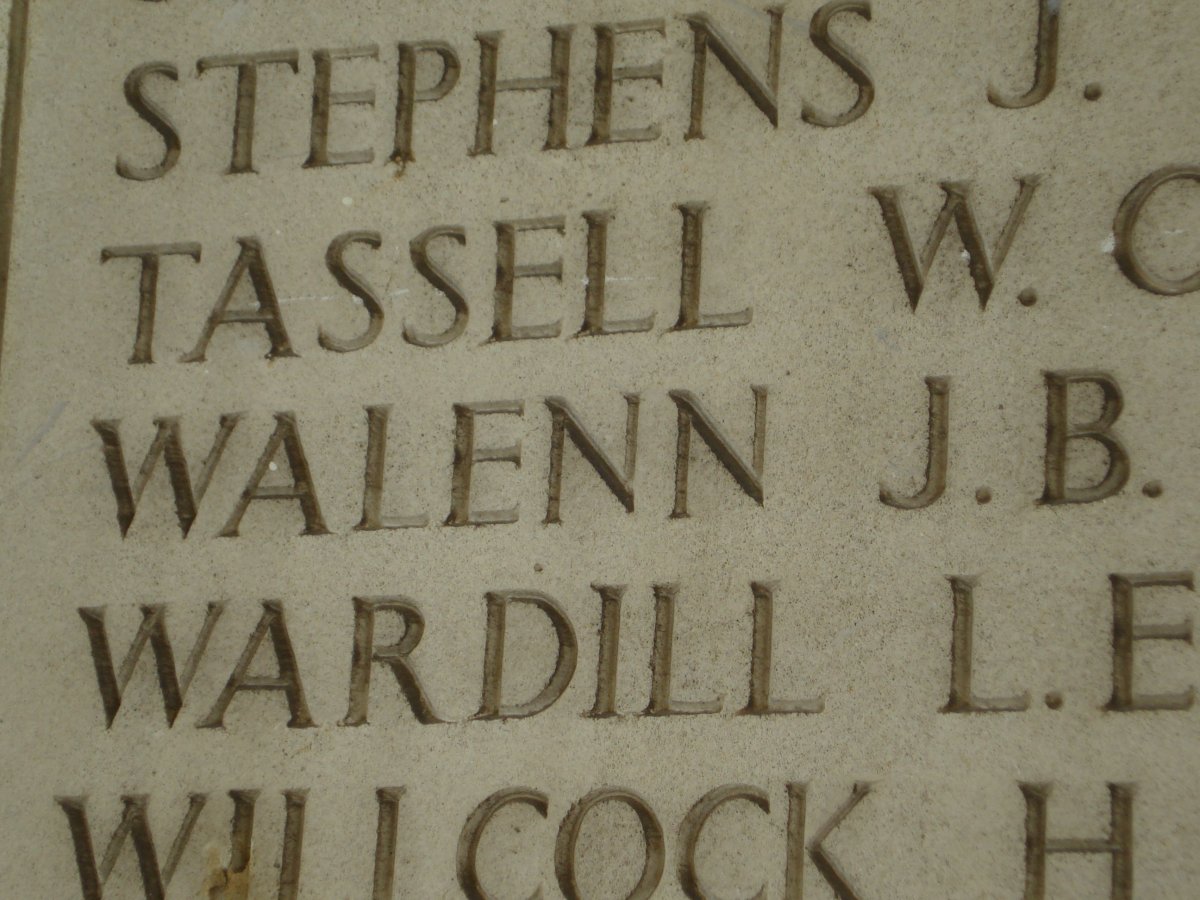 WALENN J.B. :: STEPHENS J. :: TASSELL W. :: WARDILL L.E. :: WILCOCK H.