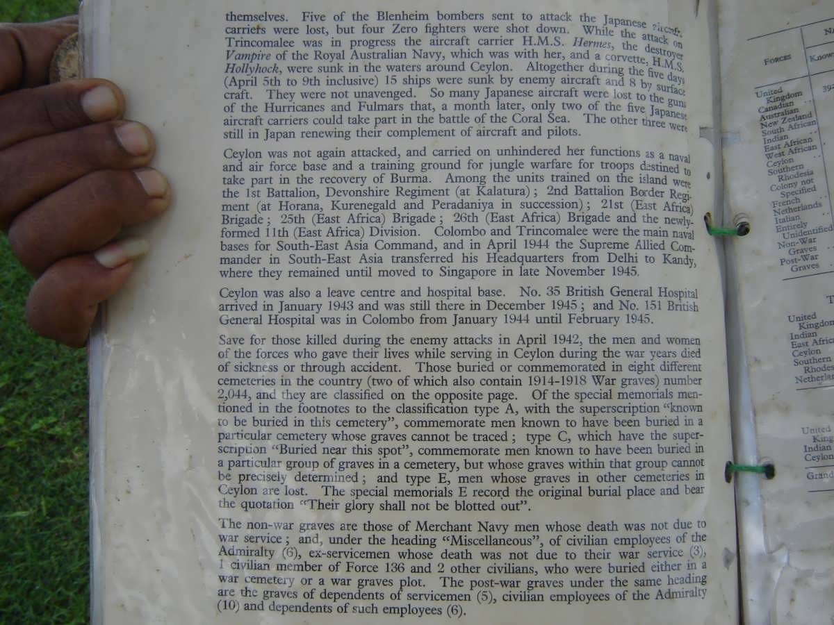 6. Information on the 1939-1945 War in Ceylon