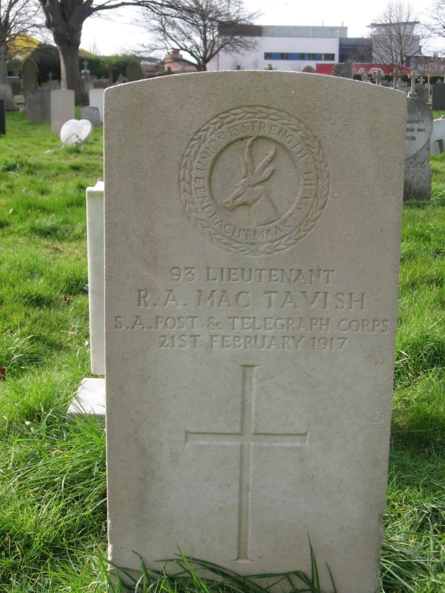 MAC TAVISH R.A. -1917