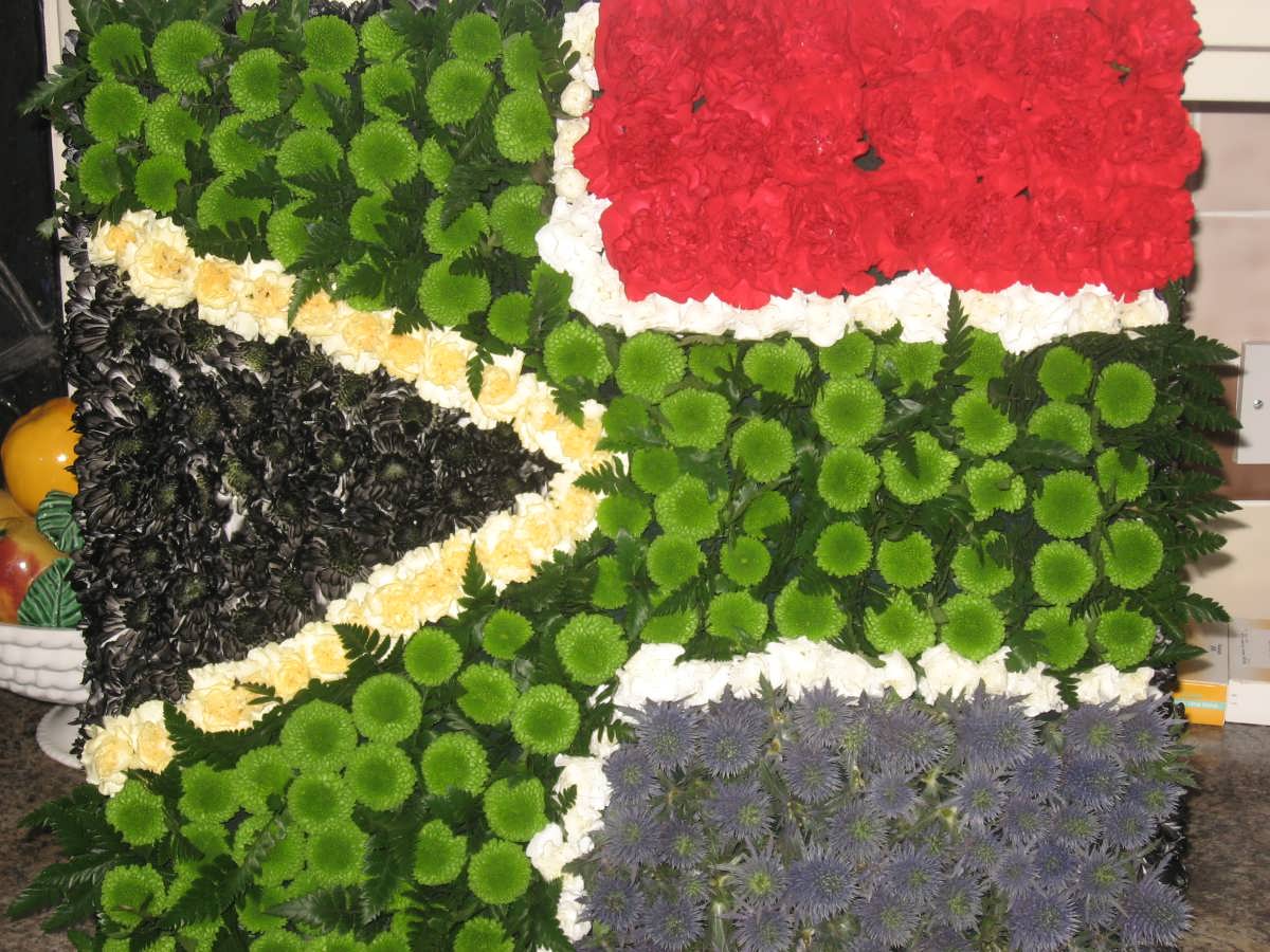 1. Our flag in the cemetery