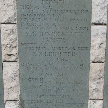 S.S. Galway Castle  South African casualties _3