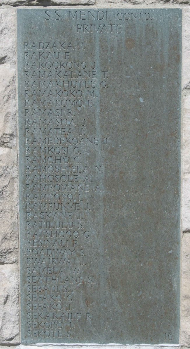 Wall Panel 16: S.S. MENDI continued