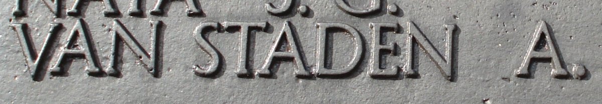 STADEN A., van