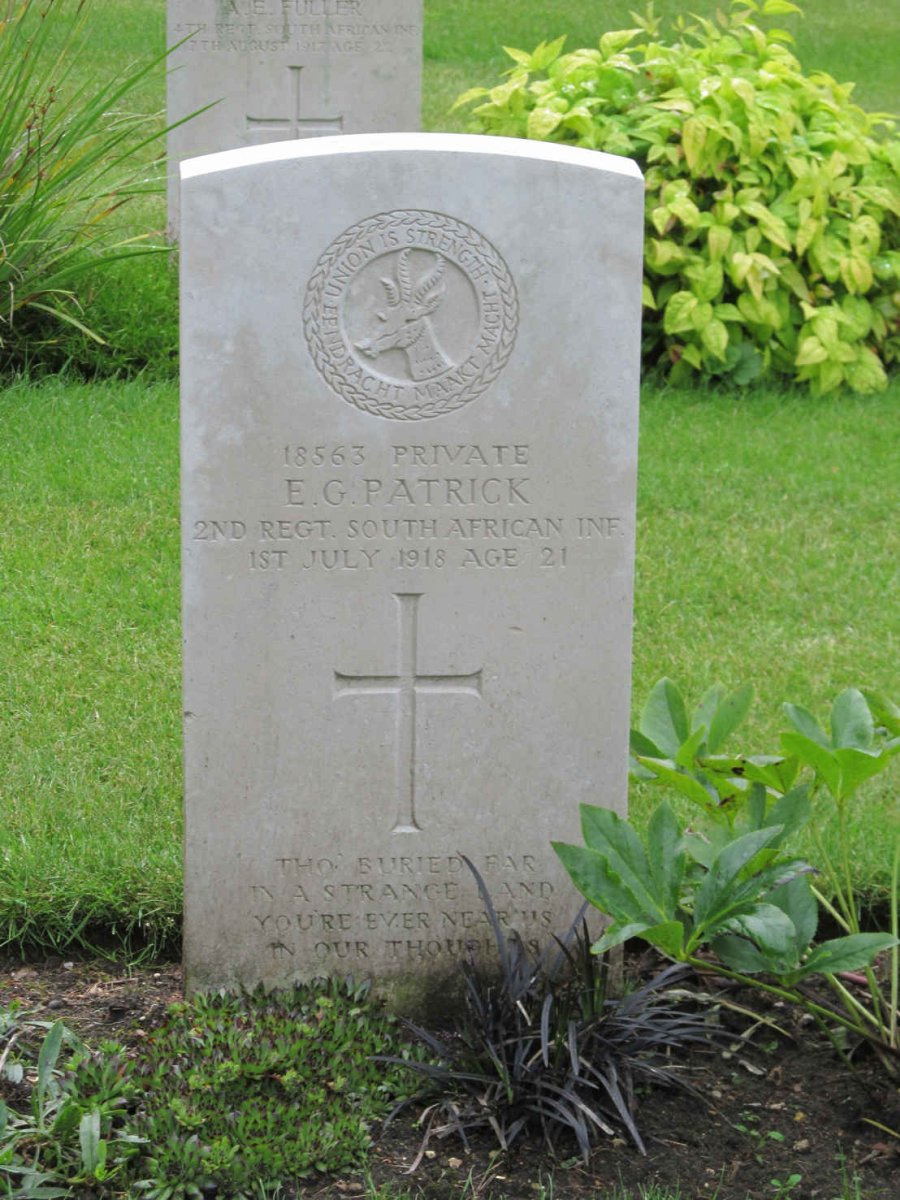 PATRICK E.G. -1918