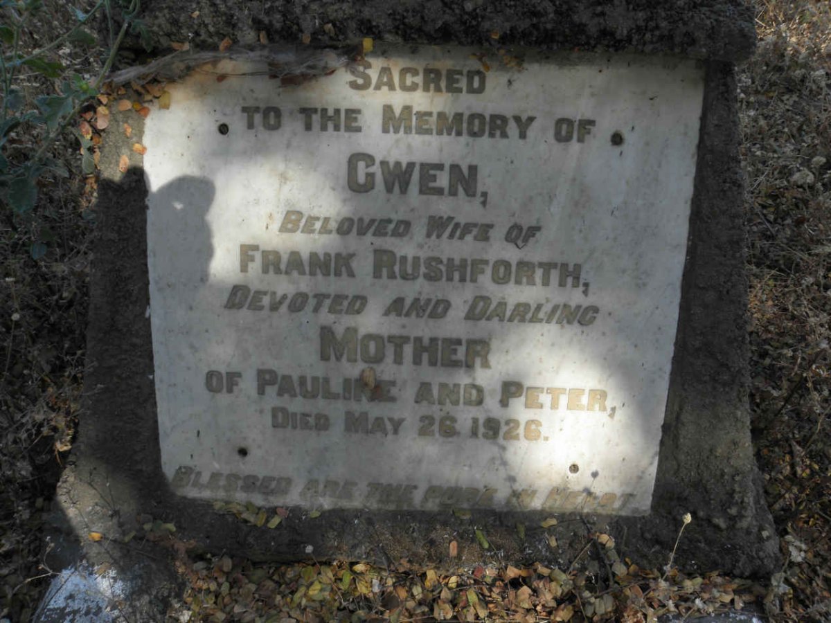 RUSHFORTH Gwen -1926
