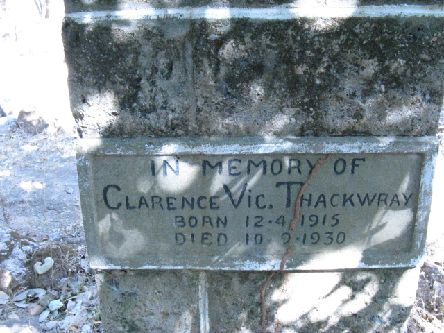 THACKWRAY Clarence Vic. 1915-1930