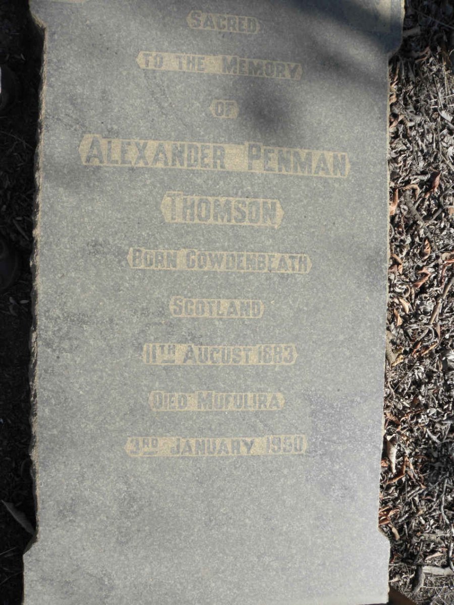 THOMSON Alexander Penman 1883-1950