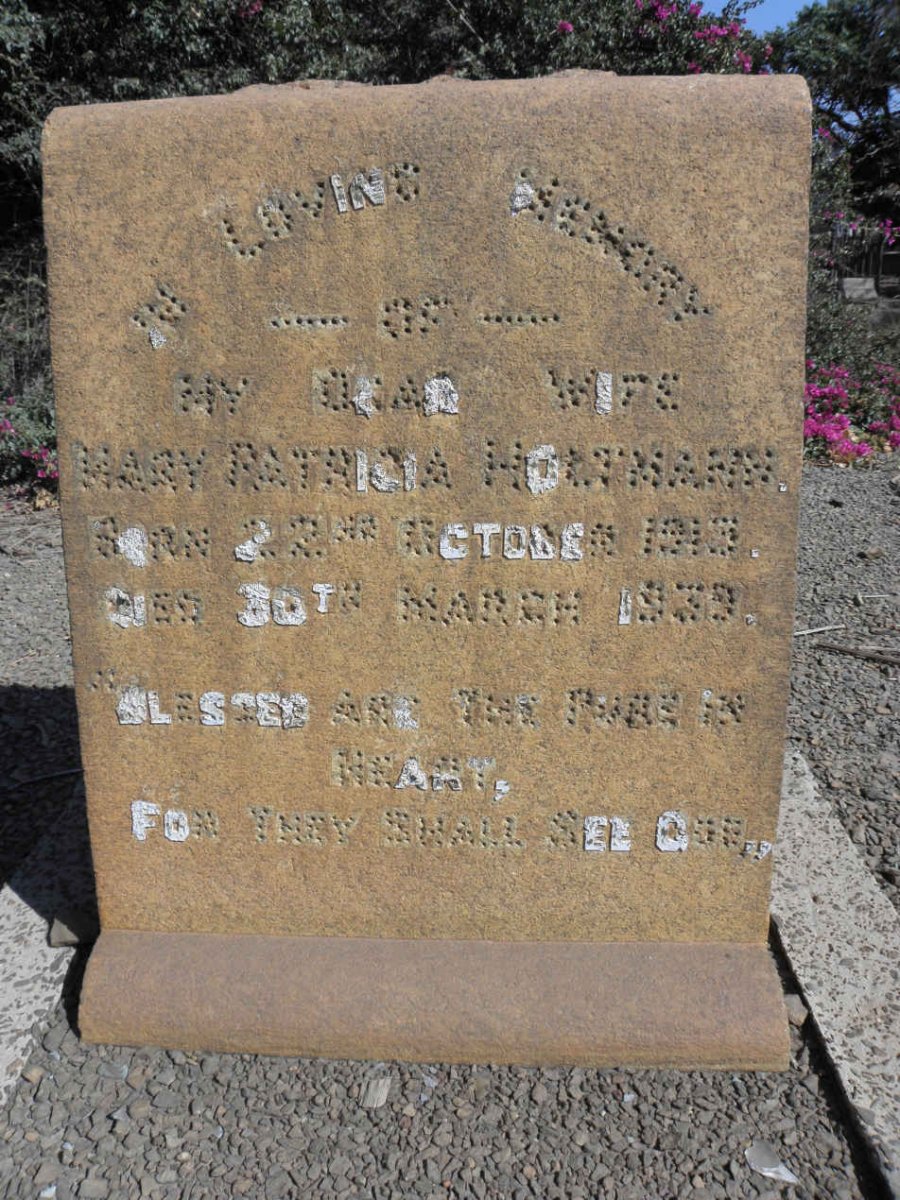 HOLTMANN Mary Patricia 1913-1939