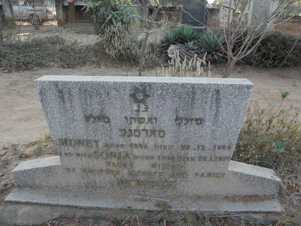 MORTGE Sidney 1894-1969 &amp; Sonia 1896-1970