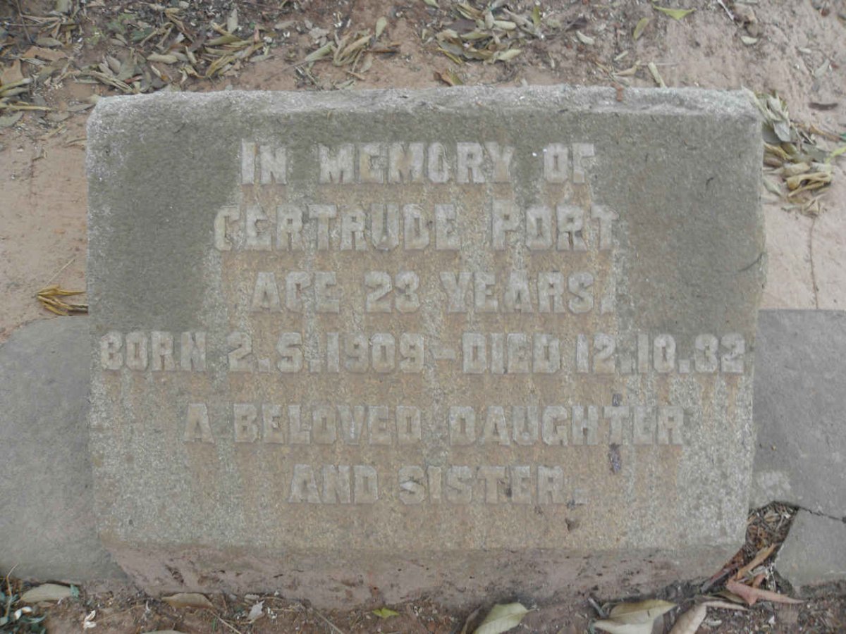 PORT Gertrude 1909-1932