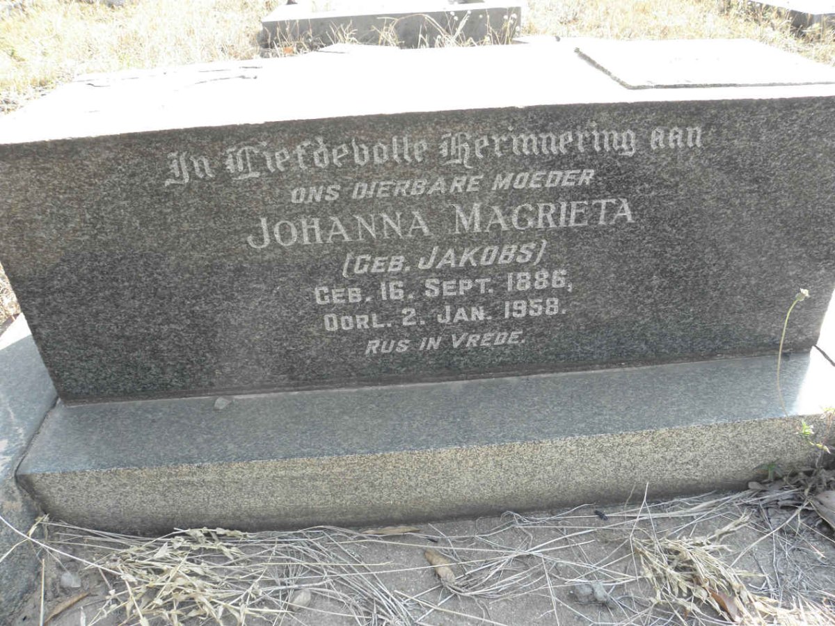 EARLE Johanna Magrieta nee JAKOBS 1886-1958 _1