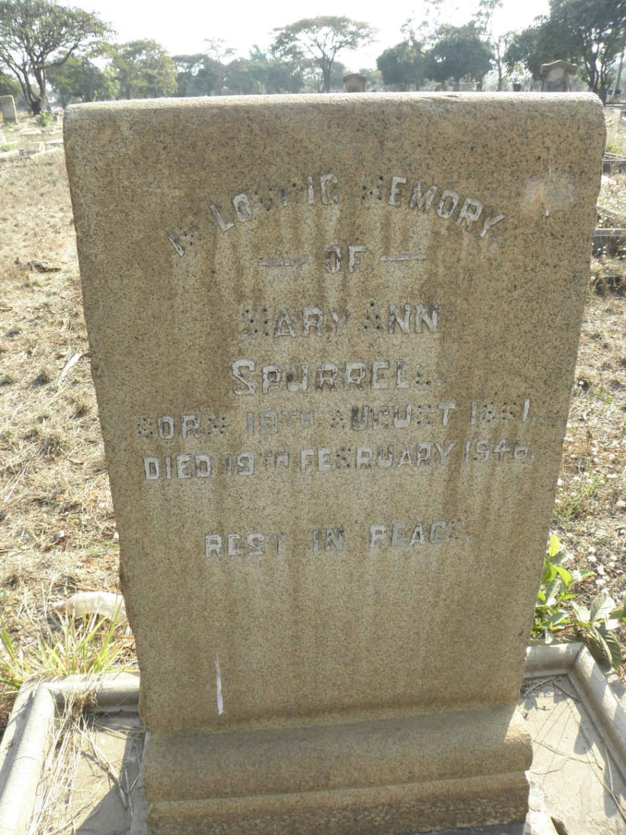 SPURRELL Mary Ann ?-1946
