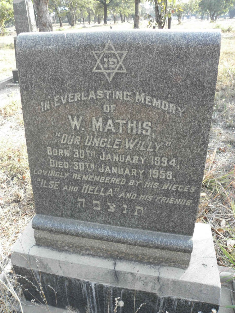 MATHIS W. 1894-1958