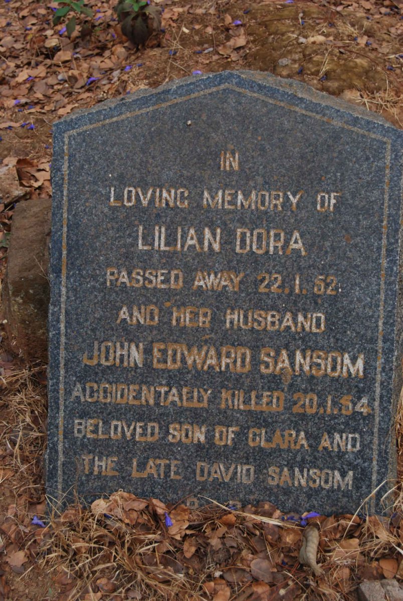 SANSON John Edward -1954 &amp; Lilian Dora -1952