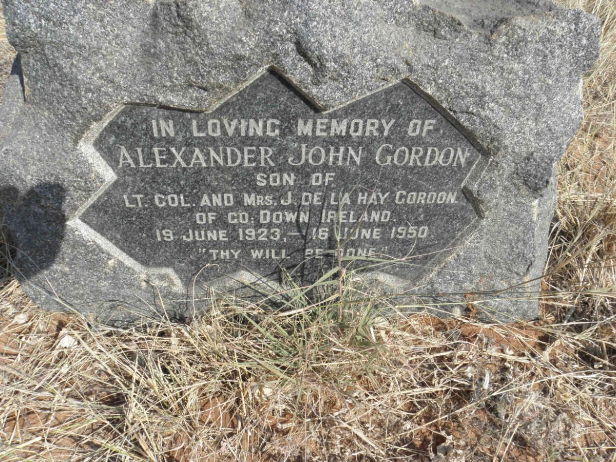 GORDON Alexander John 1923-1950