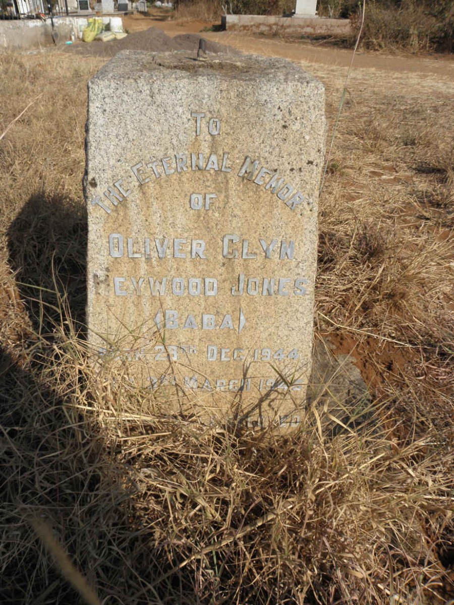 JONES Oliver Glyn Heywood 1944-1945