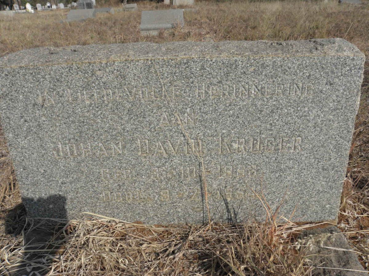 KRUGER Johan David 1955-1964