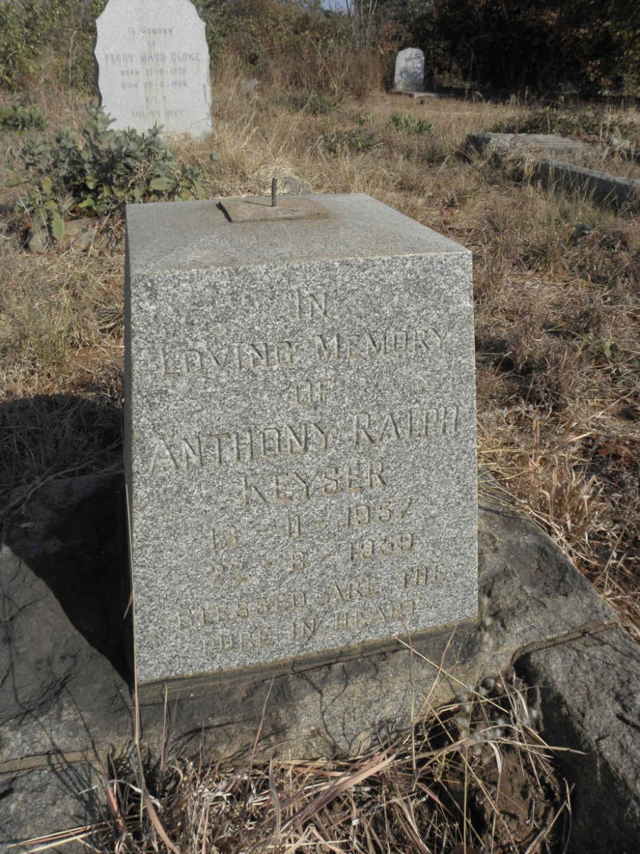 KEYSER Anthony Ralph 1957-1959