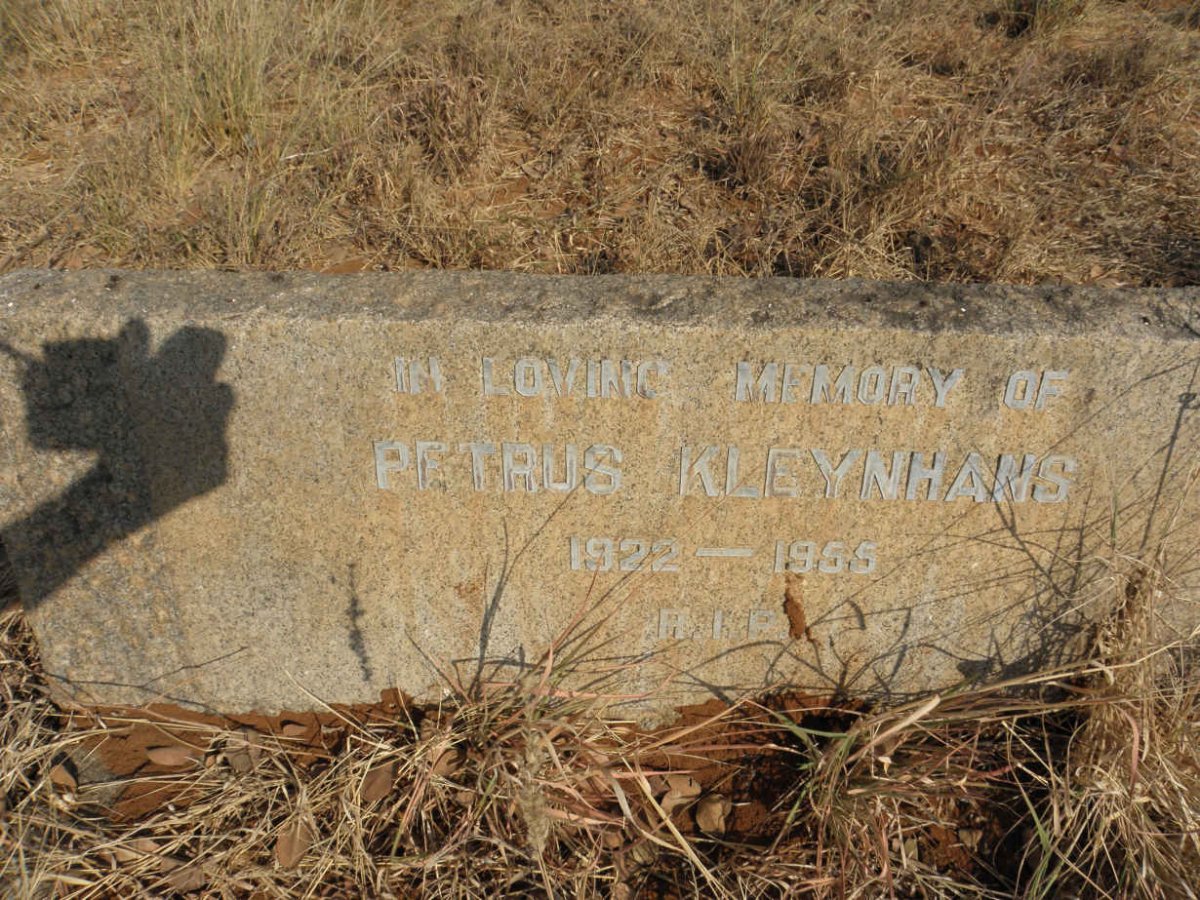KLEYNHANS Petrus 1922-1955