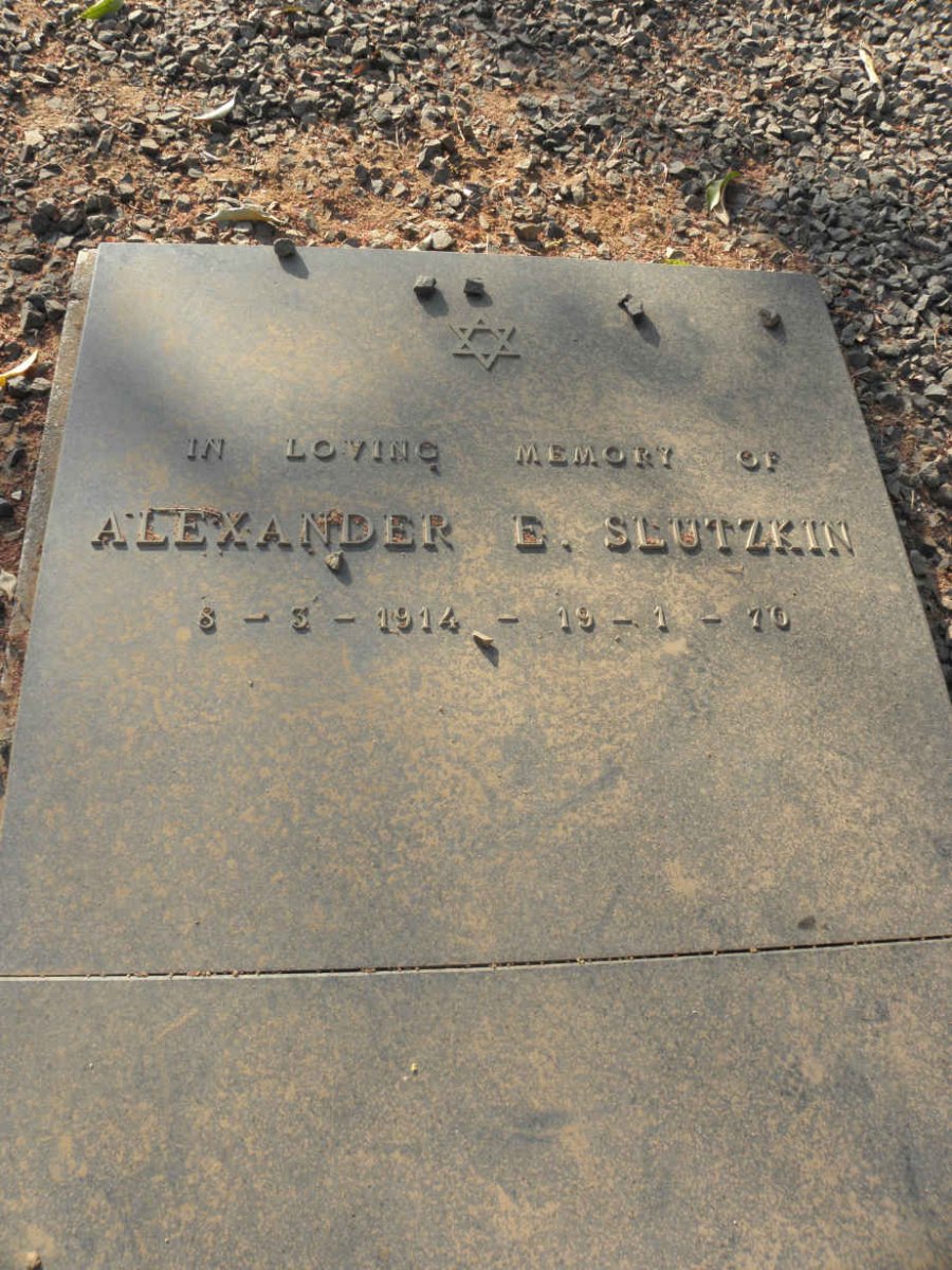 SLUTZKIN Alexander E. 1914-1970