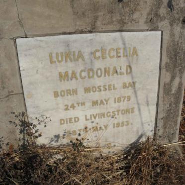 MACDONALD Lukia Cecelia 1879-1953