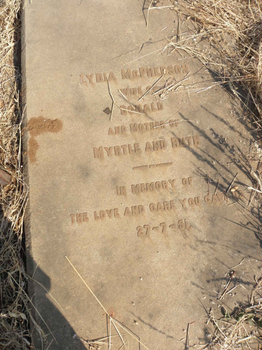McPHERSON Lydia -1951
