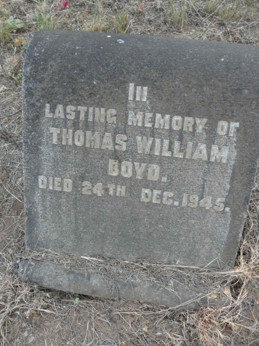BOYD Thomas William -1945
