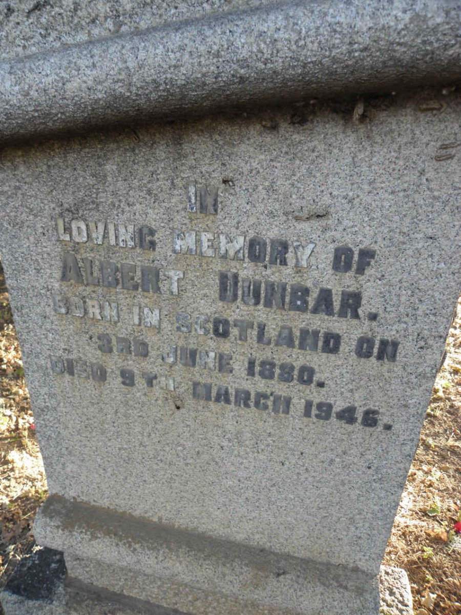DUNBAR Albert 1880-1946