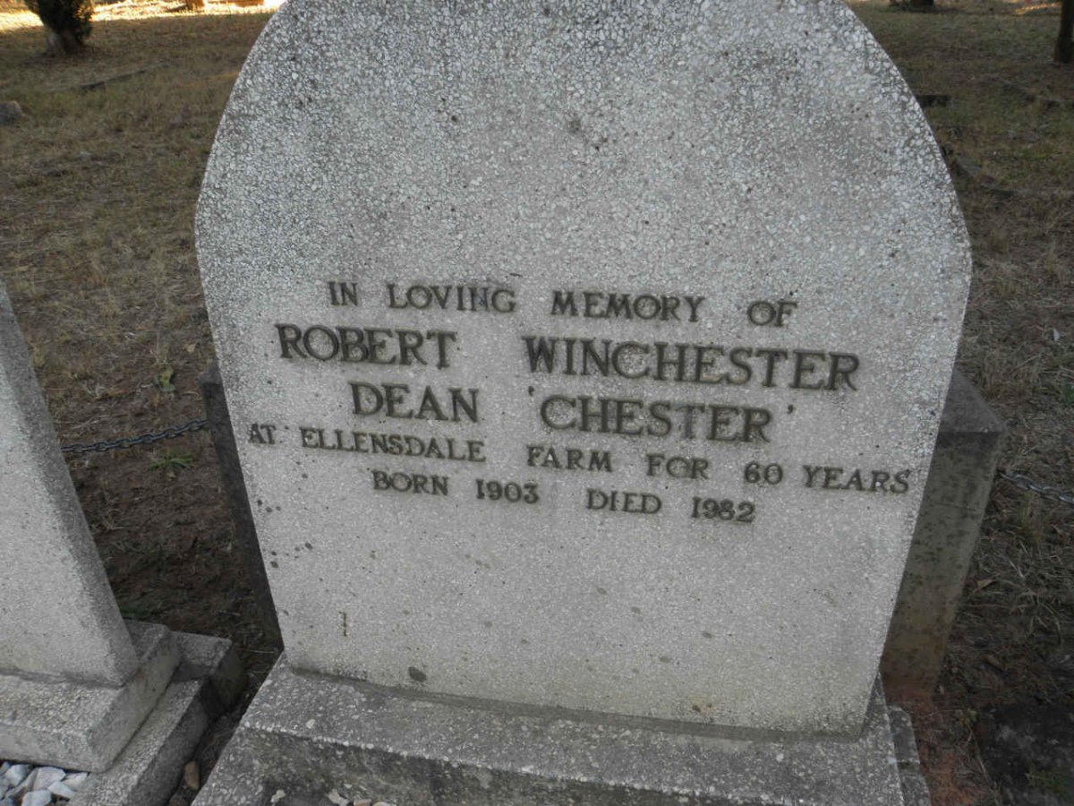 DEAN Robert Winchester 1903-1982
