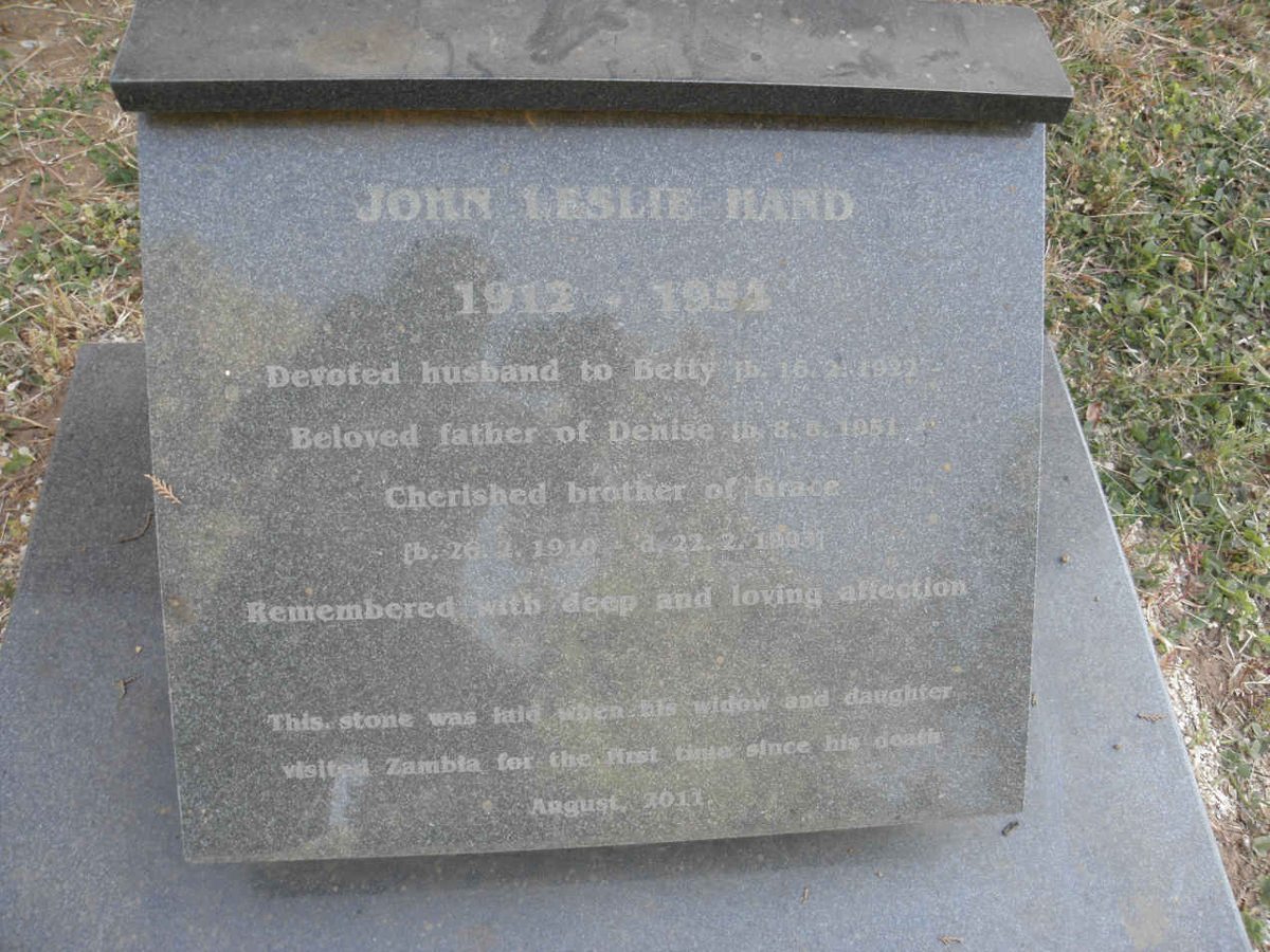 HAND John Leslie 1912-1954