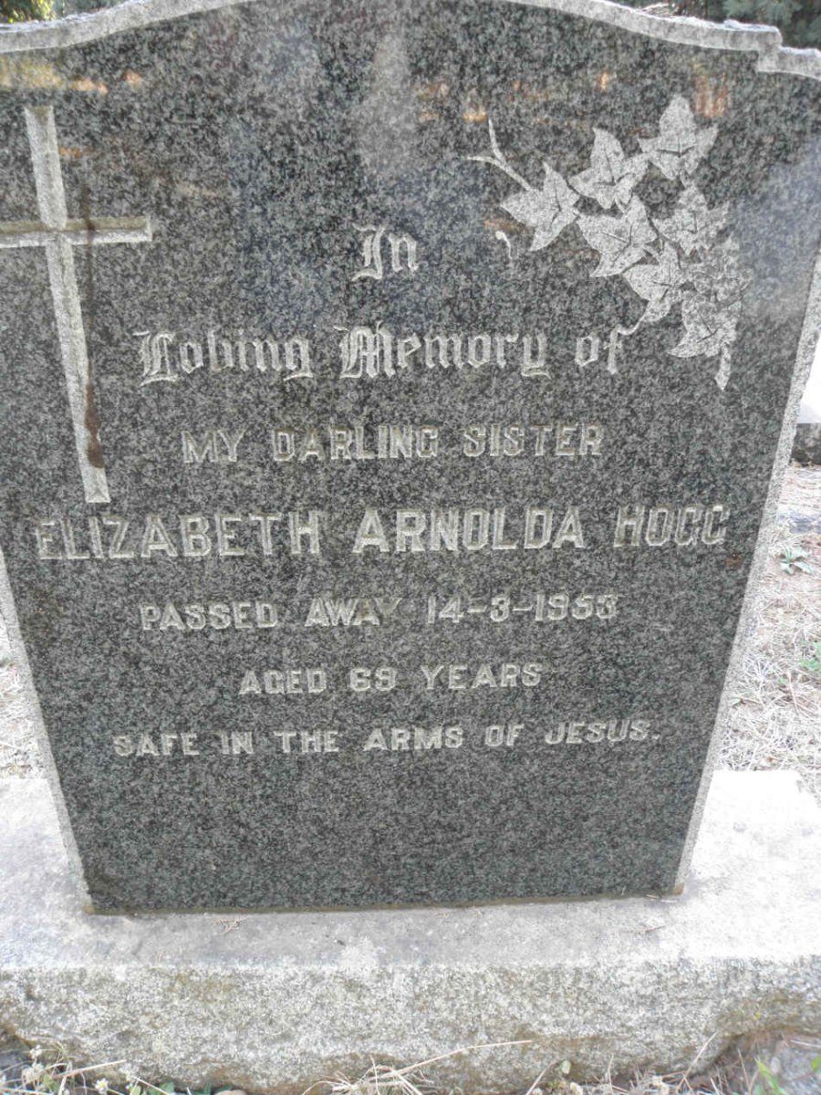 HOGG Elizabeth Arnolda -1953